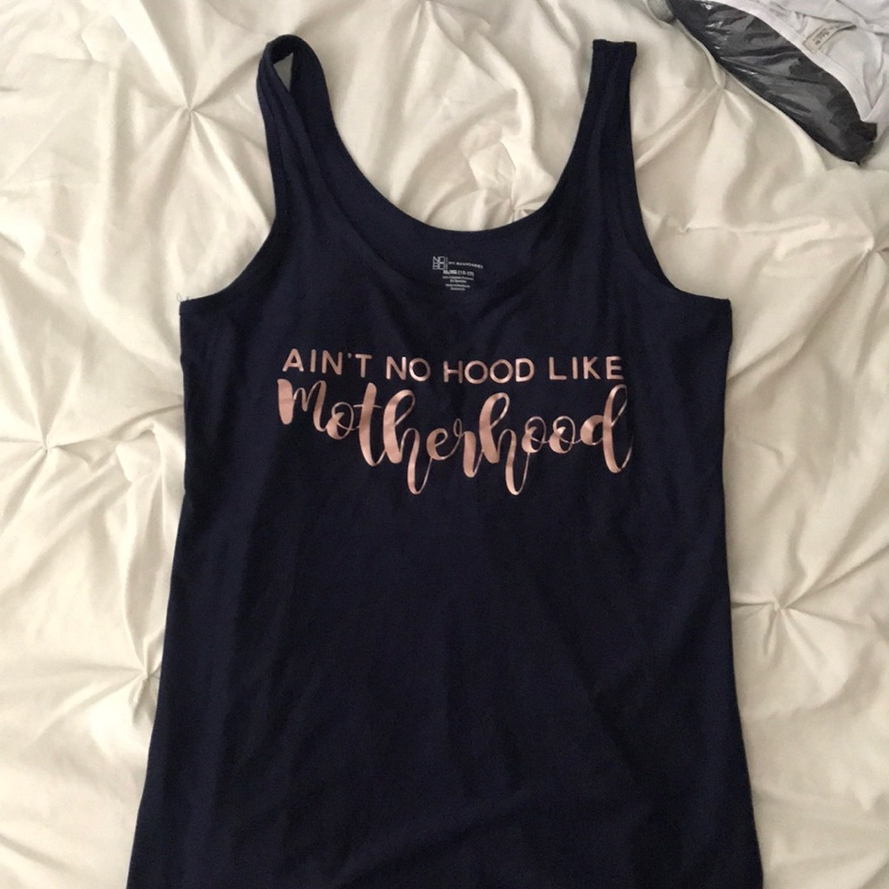 NEW Woman’s size XL shirt navy and rose gold